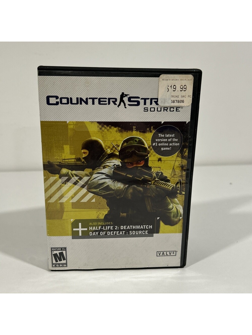 COUNTER-STRIKE SOURCE PC DVD Half-Life 2 Deathmatch Day of Defeat Disc 4 Big Box